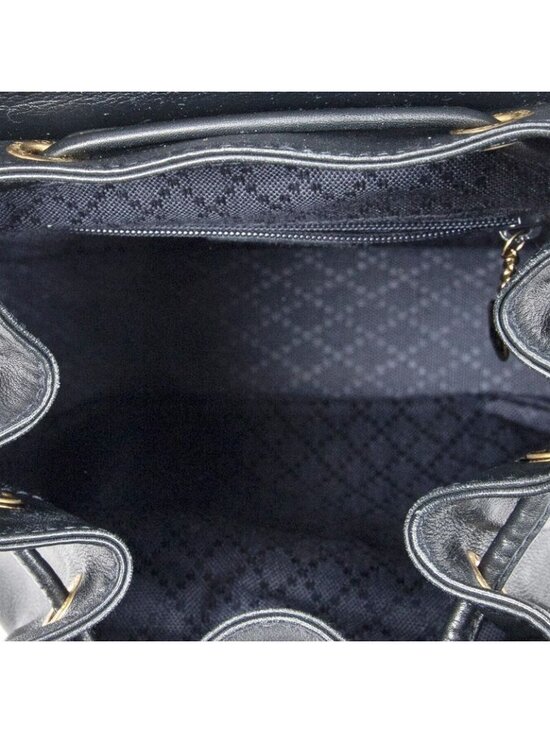 Gucci Mini Bamboo Backpack Navy Calfskin Leather main image 9